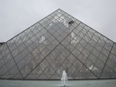 Le nettoyeur du Musée de Louvre