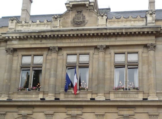La salle des mariages de la mairie du 6ème arrondissement de Paris