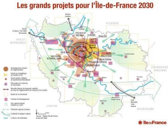 Le projet du SDRIF, premier schéma directeur depuis 1965