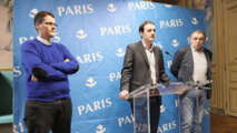 De g. à dr. : Jean-Noël Aqua, Nicolas Bonnet - Oulaldj et Hervé Bégué, Groupe Communiste - Front de Gauche © VD / PT.