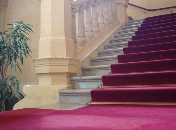L'escalier d'honneur le 31 mai 2010