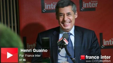 (c) France Inter - Henri Guaino. (c) France Inter - Henri Guaino.
