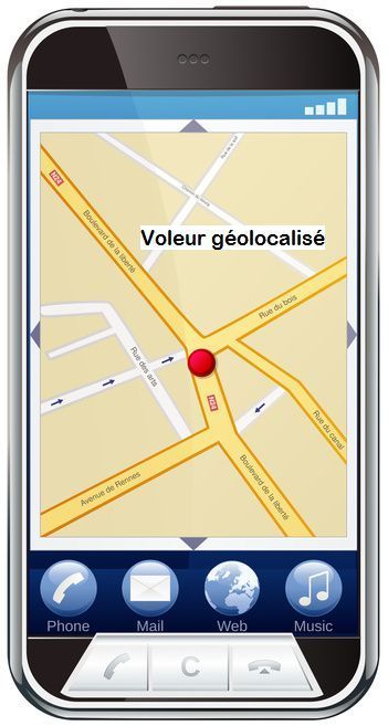 Voleurs de téléphone géolocalisés