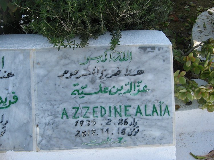 Tombe de Azzedine Alaia - janvier 2018 © Youssefbensaad CC-BY CA 4.0