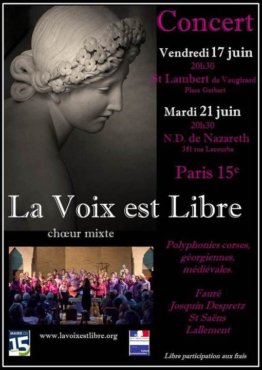(c) La voix est libre.
