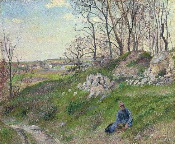 n° 20 : Camille Pissarro (1830-1903), Les carrières du chou à Pontoise, Huile sur toile 54 x 66cm. Estimation 950.000 € - 1.200.000 € © Société de ventes volontaires Millon et associés.
