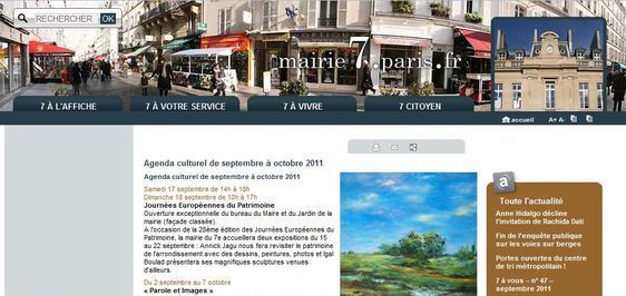Le site de la mairie du 7e arrondissement n'annonce pas la visite de la chapelle Laennec pour les journées européennes du patrimoine - Photo : VD.