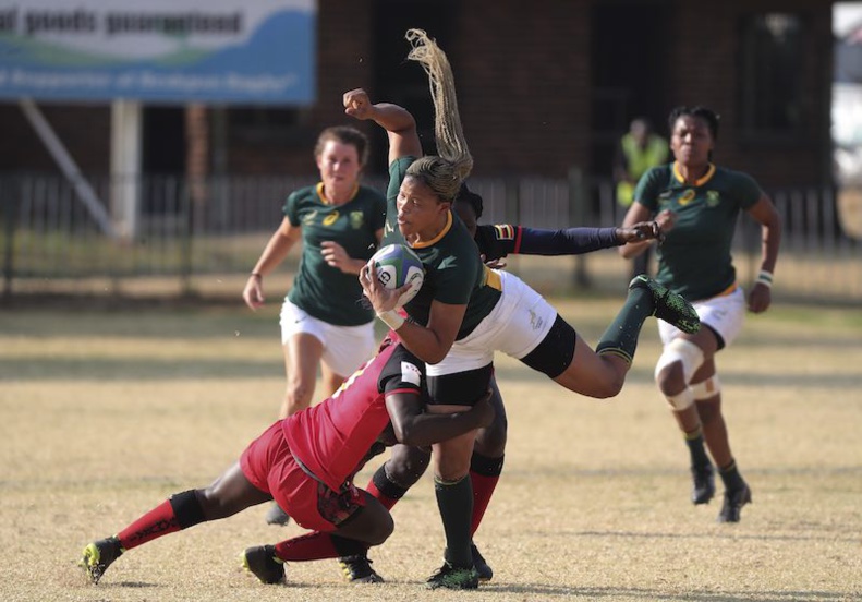 Coupe du Monde de Rugby - Qualifications Africaines : l'Afrique du Sud bat l'Ouganda à Johannesburg lors de la Coupe d'Or d'Afrique de Rugby. © Rugby Africa Coupe du Monde de Rugby - Qualifications Africaines : l'Afrique du Sud bat l'Ouganda à Johannesburg lors de la Coupe d'Or d'Afrique de Rugby. © Rugby Africa