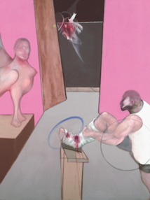 Oedipus and the Sphinx, after Ingres, 1983, oil on canvas, 198x147,5 cm, Berardo Collection, Lisbon, ©The Estate of Francis Bacon