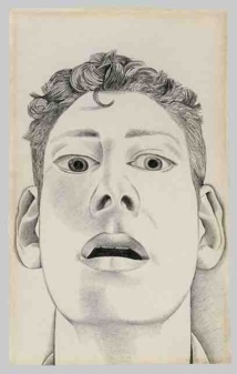 Startled Man: Self-portrait, 1948, Pencil on Paper, 22,9x14,3 cm, private collection © The Lucian Freud Archive/Bridgeman Images Startled Man: Self-portrait, 1948, Pencil on Paper, 22,9x14,3 cm, private collection © The Lucian Freud Archive/Bridgeman Images