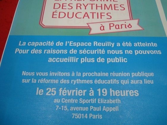 Le nombre de places pour accueillir le public diminue d'une salle à l'autre.