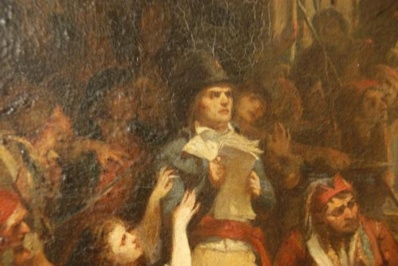 Lot 51 détail - Charles Müller - L'Huissier fait l'appel des suppliciés pour leur départ vers la guillotine.