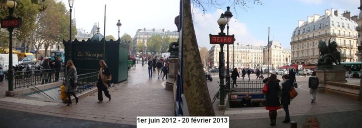 Le kiosque Saint-Michel est resté moins de 9 mois sur la place Saint-Michel - Photo : VD / PT.