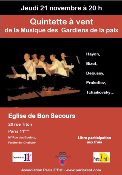 Musique des Gardiens de la Paix en l'Eglise de Bon Secours Musique des Gardiens de la Paix en l'Eglise de Bon Secours