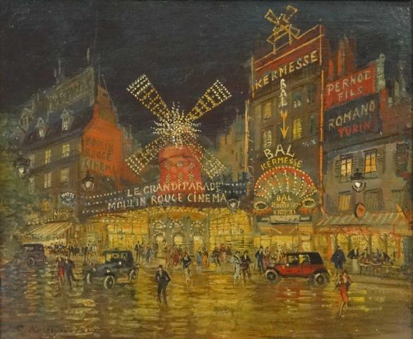 Lot 181 - Le Moulin Rouge par K. Korovine © Etude E. Aubert.