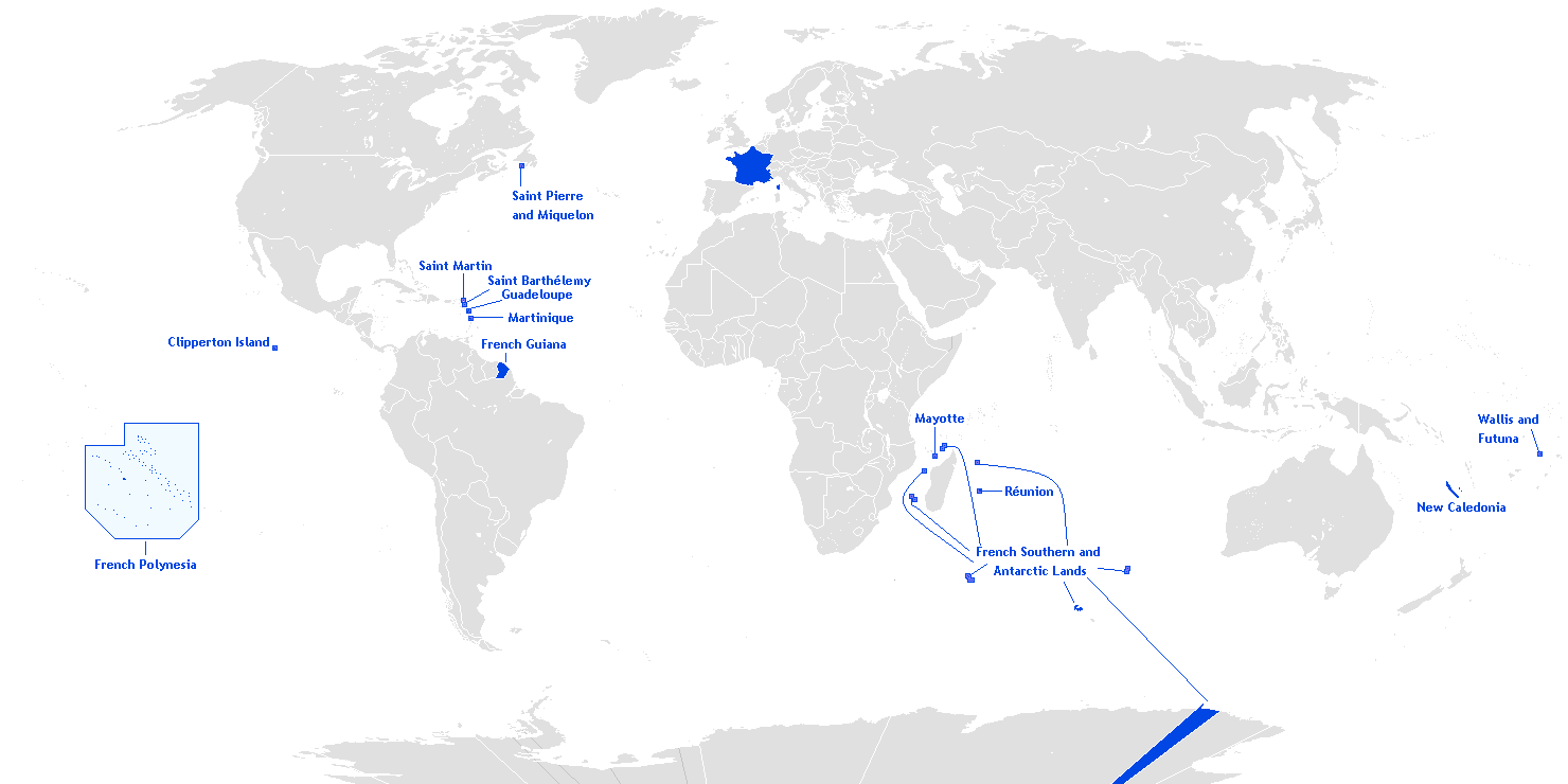 Outre-mer français By Hoshie CC BY-SA 3.0