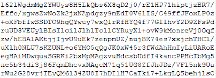 Message crypté
