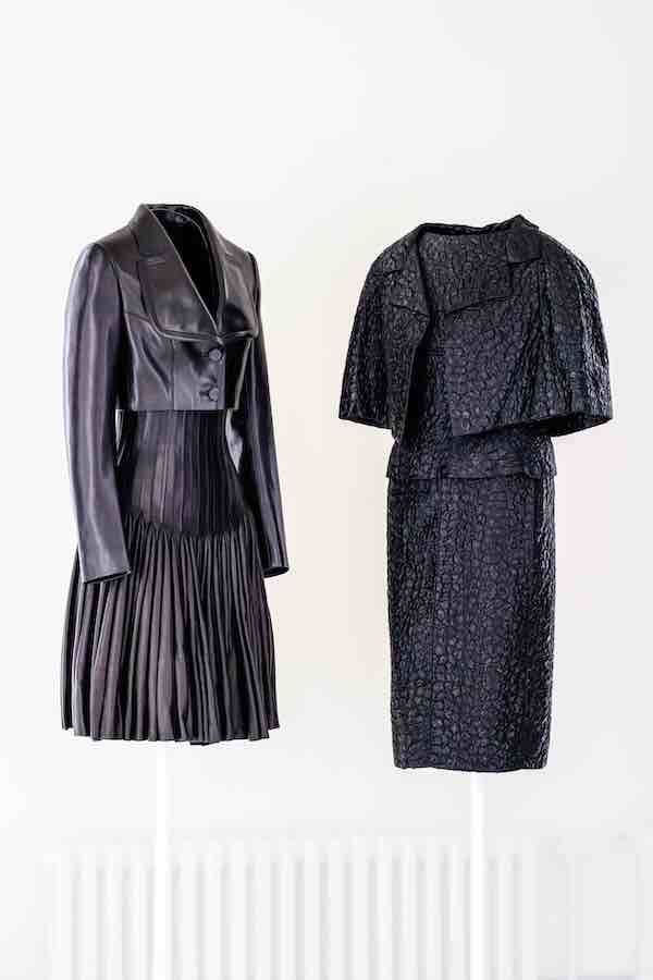 Azzedine Alaïa and Balenciaga, Alaïa's creation is at the left facing us © Stéphane Aït Ouarab