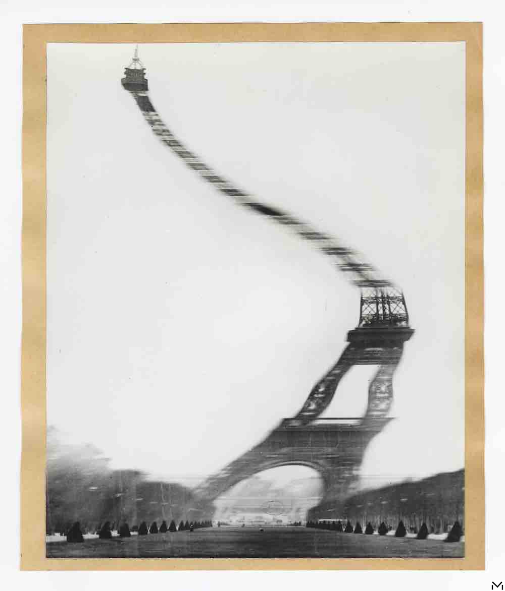 Eiffel Tower by Robert Doisneau, 1965, gelatine-silver print © Robert Doisneau_Gamma Rapho © MAD Paris Christophe Dellière