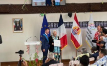 Flora Devatine-Aurima faite Chevalier de la Pléiade