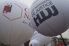 Manifestation des professions réglementées contre la Loi Macron