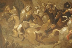 Lot 18 - Ecole flamande du XVIIe siècle - Bataille de cavalerie - détail 2 © Etude SADDE Commissaires Priseurs à Dijon